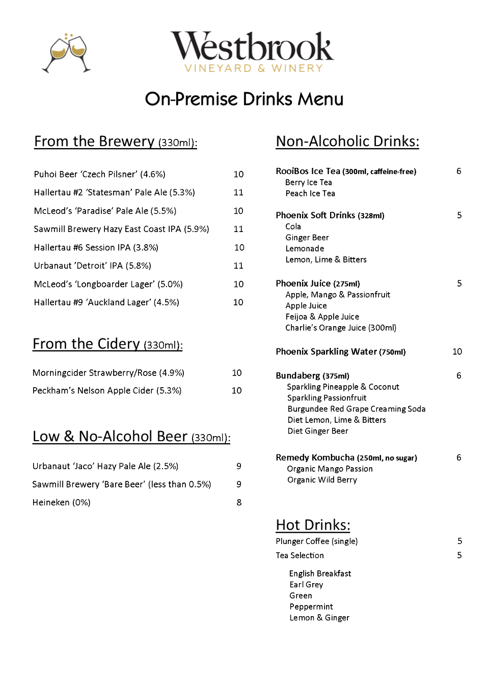 1. Westbrook On-Premise Drinks List Oct 2024_Beer Juice etc.png